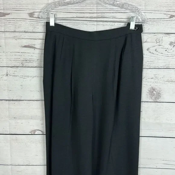 Pendleton Dress Pants Womens Size 10 Black Side Zip High Waisted made in USA - Picture 2 of 11